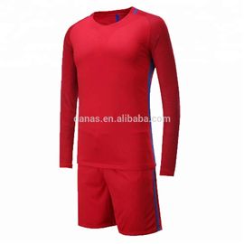 OEM Original Quality Long Sleeve Cool Red Soccer Jersey Football Uniform